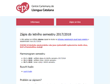 Tablet Screenshot of is.epep.cz
